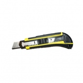Нож строительный *МАСТЕР* с шириной лезвия 18мм (прорезиненный корпус, 3 лезвия), арт. №110.01