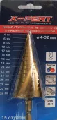 Сверло ступенчатое, спиральное по металлу *X-PERT-PROFI*, 4-20, арт. №114.47